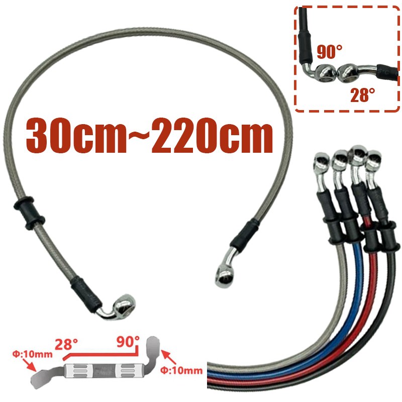 Silver 30cm To 220cm 28°-90° 1 - Brake Line Motorcycle review and price