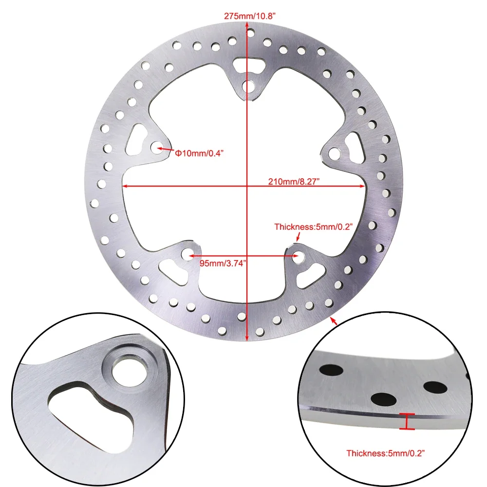 Motorcycle 275mm Rear Brake Di - Brake Disc Motorcycle review and price